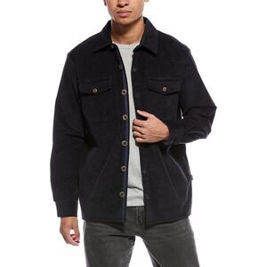 Stone Rose Mens  Washed Corduroy Overshirt, Blue